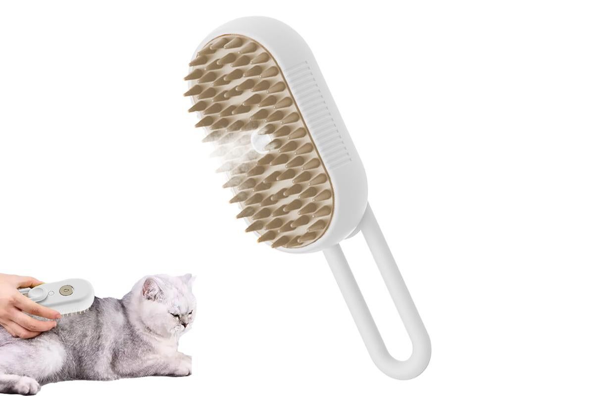 3-in-1 Pet Spray Comb Dog Cat Hair Brush Massage Comb for Removing Tangled Hair White - view 7