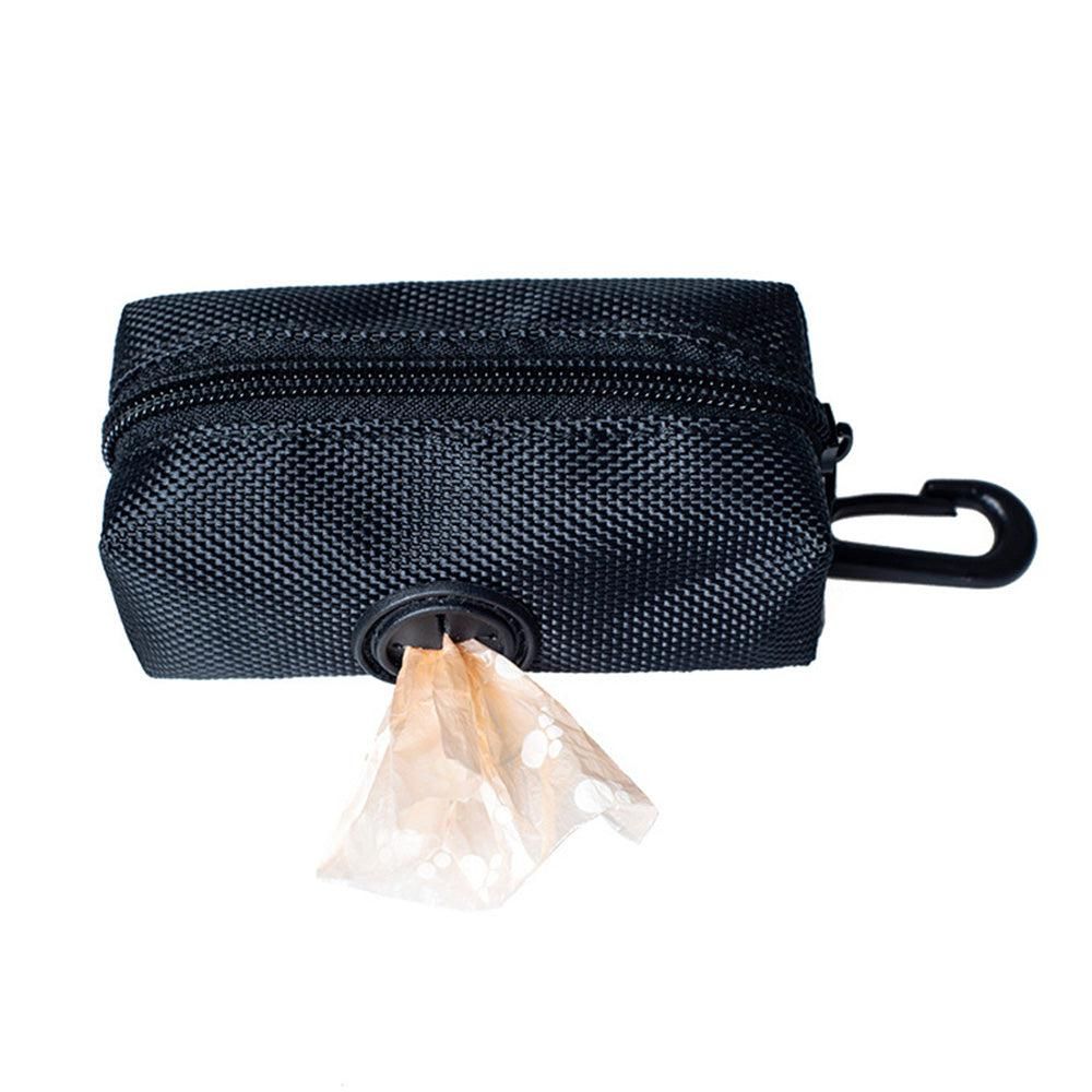 Dog Poop Bag Dispenser Pet Waste Bag Holder for Puppy Walking Cleanup Black - view 4