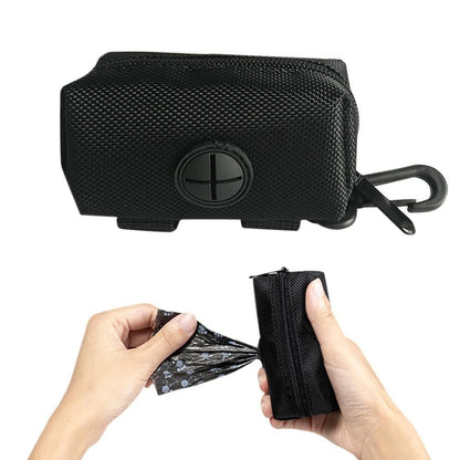 Dog Poop Bag Dispenser Pet Waste Bag Holder for Puppy Walking Cleanup Black - view 5