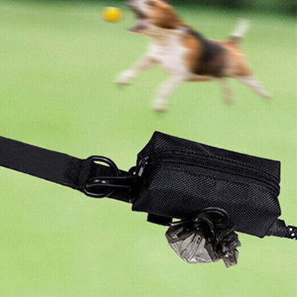 Dog Poop Bag Dispenser Pet Waste Bag Holder for Puppy Walking Cleanup Black - view 6
