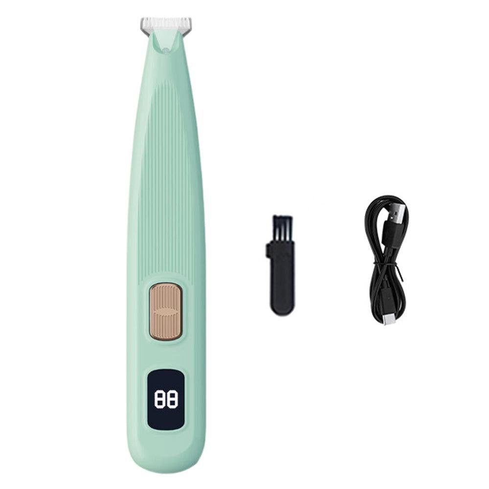 Cordless LED Dual-Speed Pet Paw Trimmer for Dogs & Cats Green - view 4