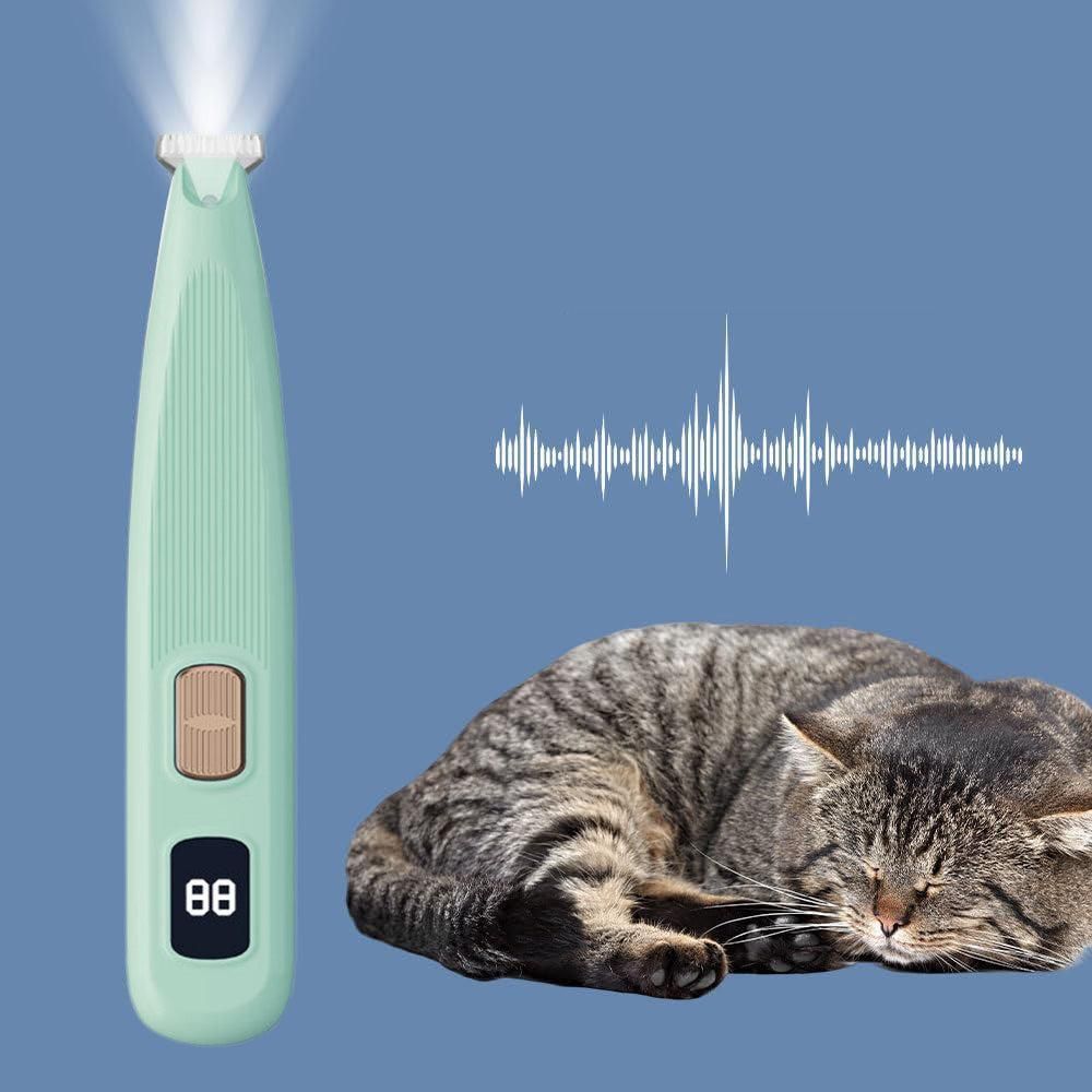 Cordless LED Dual-Speed Pet Paw Trimmer for Dogs & Cats Green - view 5