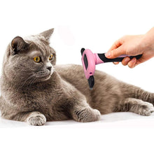 Pet Dog Cat Grooming Comb Brush Hair Remover Deshedding Tool Pink - view 2