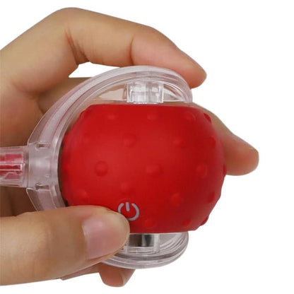 Motion Activate Interactive Cat Toy Rechargeable Smart Rolling Ball with Rope Red - view 7
