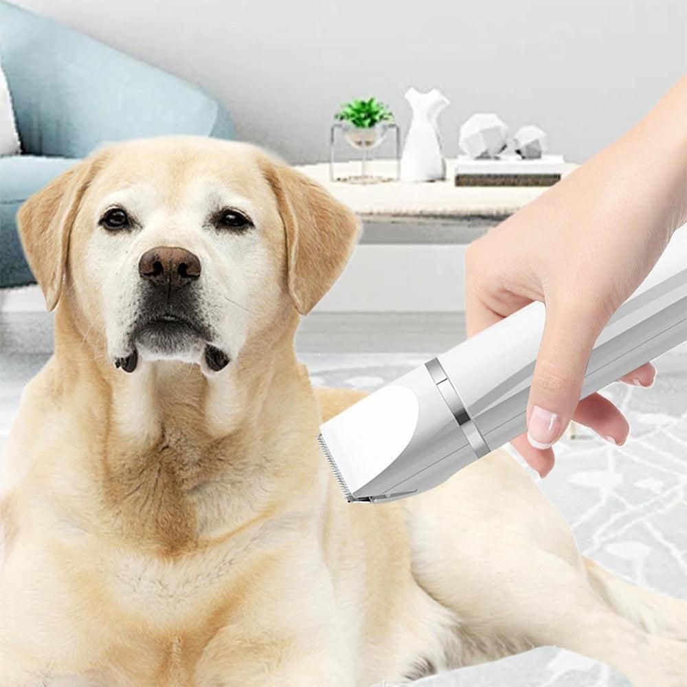 Pet Grooming Kit Cat Dog Clippers Pet Hair Trimmer Electric Shaver White - view 2