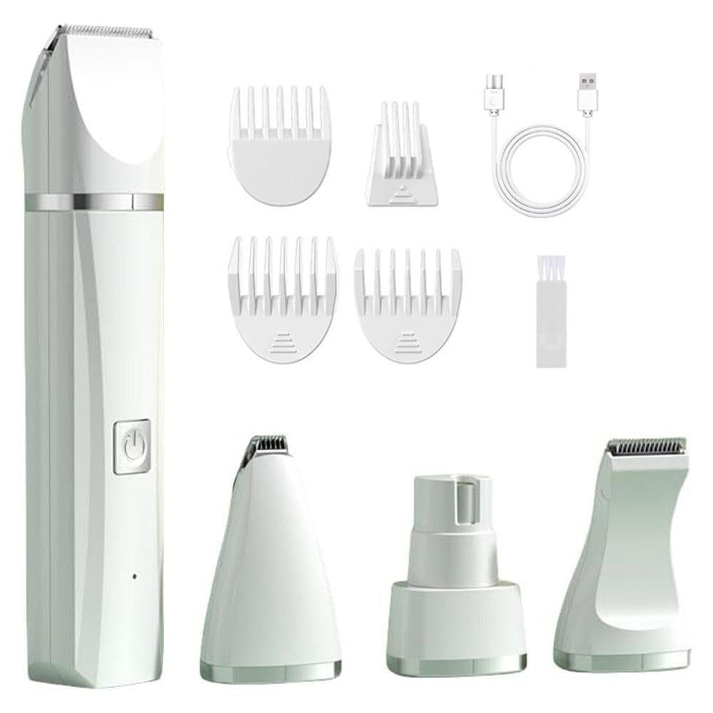 Pet Grooming Kit Cat Dog Clippers Pet Hair Trimmer Electric Shaver White - view 5