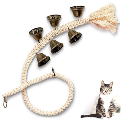 Dog Doorbell With 6 Extra Loud Bells Adjustable Doorbell Hanging Rope For Dog Training - view 3