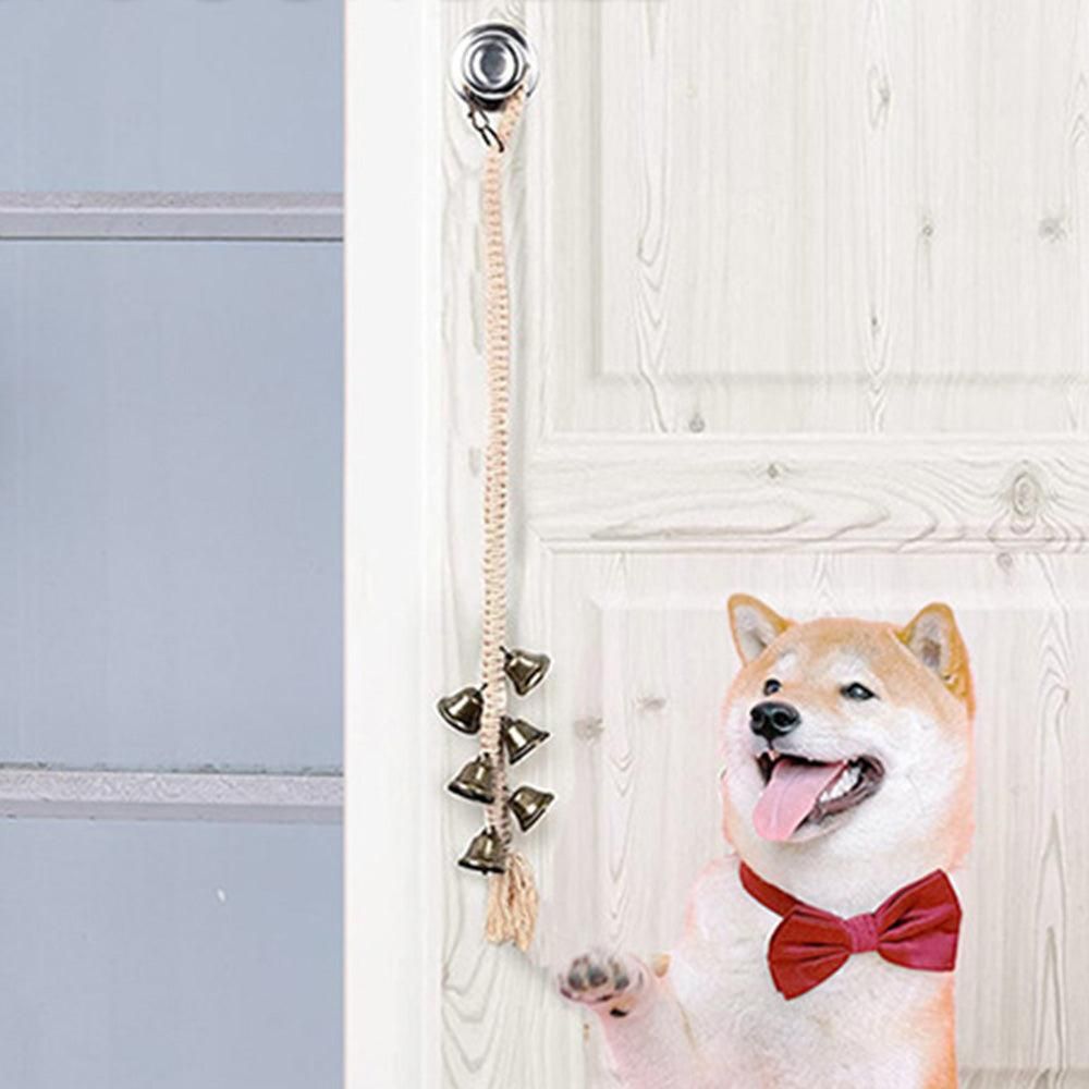 Dog Doorbell With 6 Extra Loud Bells Adjustable Doorbell Hanging Rope For Dog Training - view 5