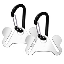2PCS Metal Dog Poop Bag Holder Clips - Hands-Free Leash Attachment - view 2