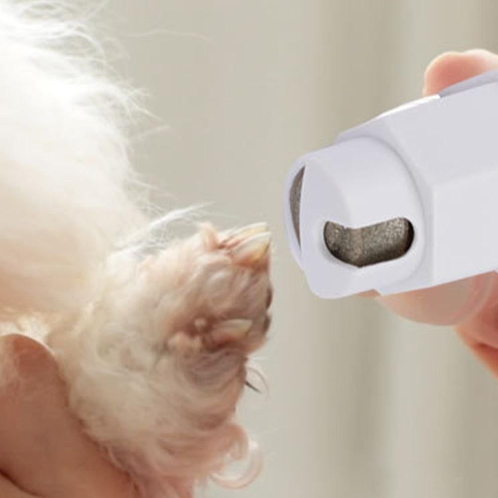 Pet Electric Nail Grinder Clippers Dog Cat LED Light Grooming Trimmer White - view 3