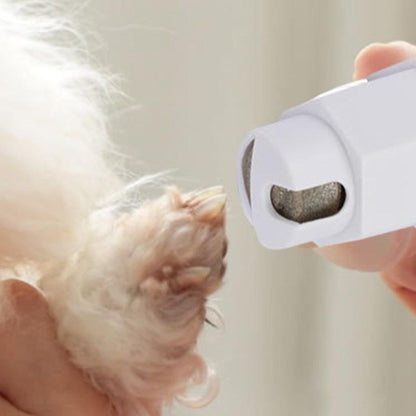 Pet Electric Nail Grinder Clippers Dog Cat LED Light Grooming Trimmer White - view 3