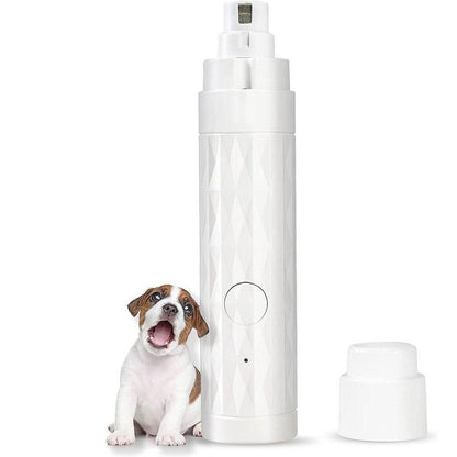 Pet Electric Nail Grinder Clippers Dog Cat LED Light Grooming Trimmer White - view 5