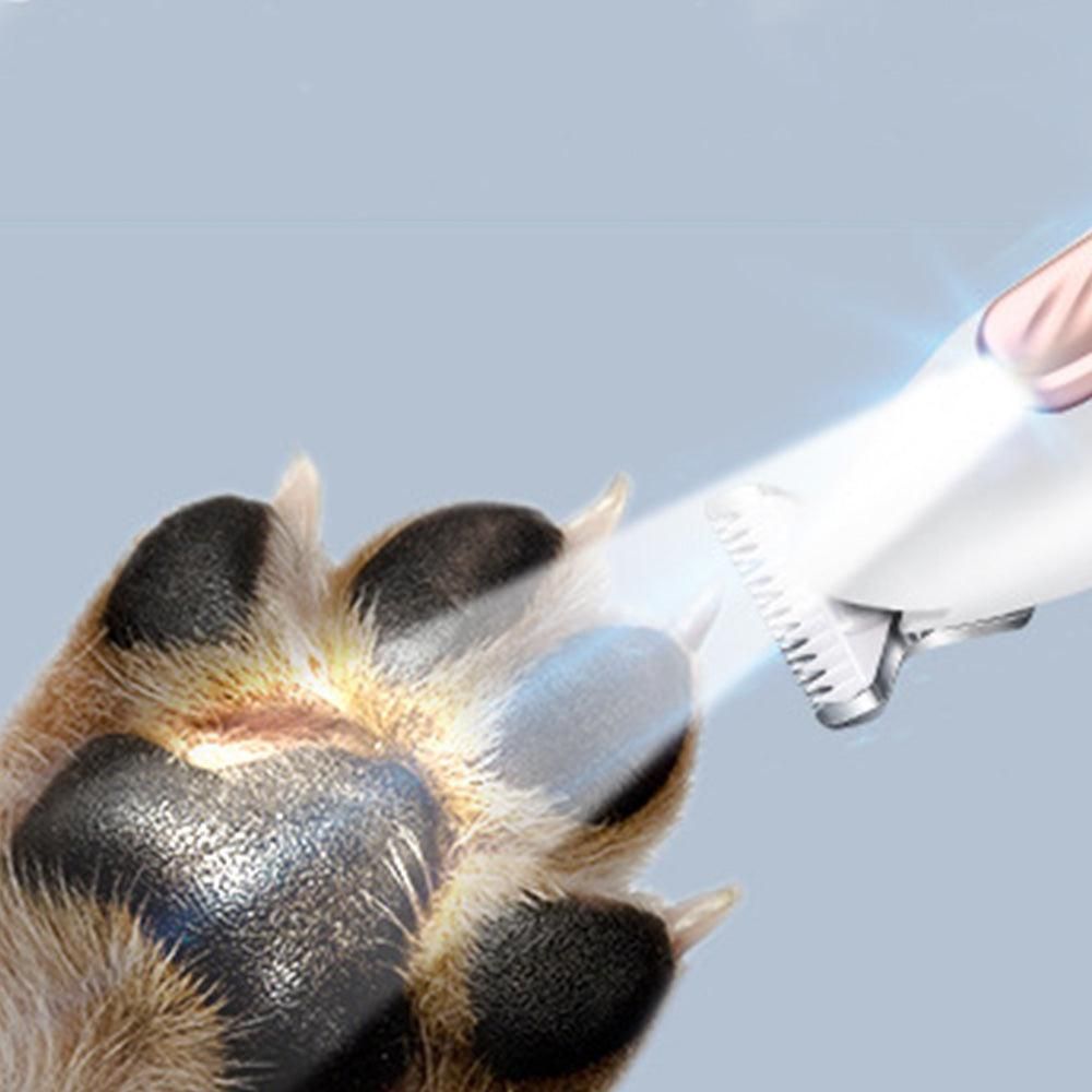 Pet Dog Paw Trimmer with LED Light Cordless Electric Pet Paw Grooming Clippers for Paws Ears Face Rump - view 3