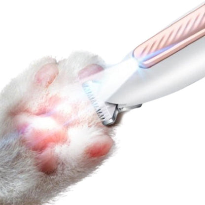 Pet Dog Paw Trimmer with LED Light Cordless Electric Pet Paw Grooming Clippers for Paws Ears Face Rump - view 4