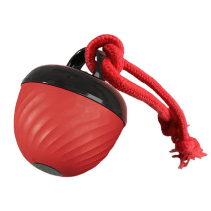 Squeaky Rolling Ball Dog Toy - Interactive Motion-Activated Chew Toy for Dogs Red - view 3