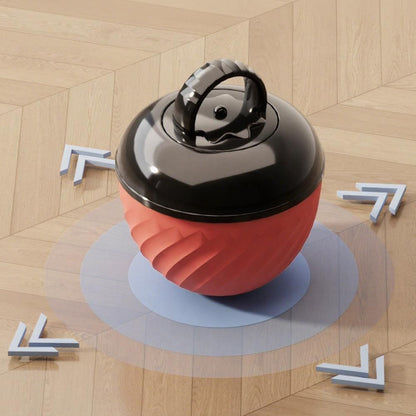 Squeaky Rolling Ball Dog Toy - Interactive Motion-Activated Chew Toy for Dogs Red - view 6