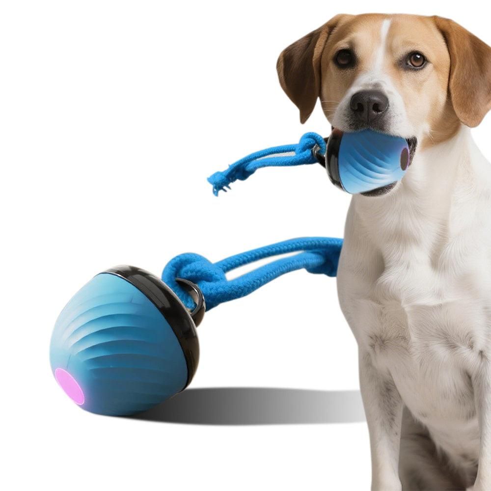 Squeaky Rolling Ball Dog Toy - Interactive Motion-Activated Chew Toy for Dogs Red - view 8