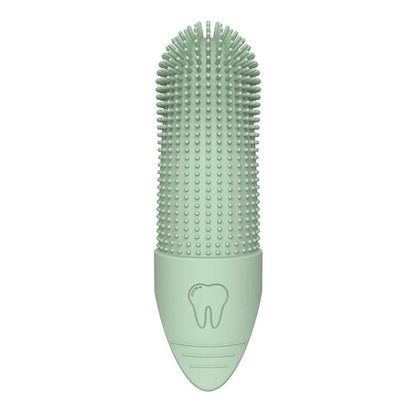 Silicone Pet Finger Toothbrush - Daily Teeth Cleaning for Cats and Dogs Green - view 5
