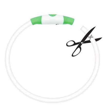 Light-Up Pet Dog Collars USB Rechargeable Pet Collar Adjustable Size Pet Collar Green - S - view 4