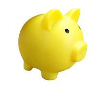 Christmas Cartoon Pig Shaped Money Saving Box Bank Coins Storage Case Home Decor-Yellow L