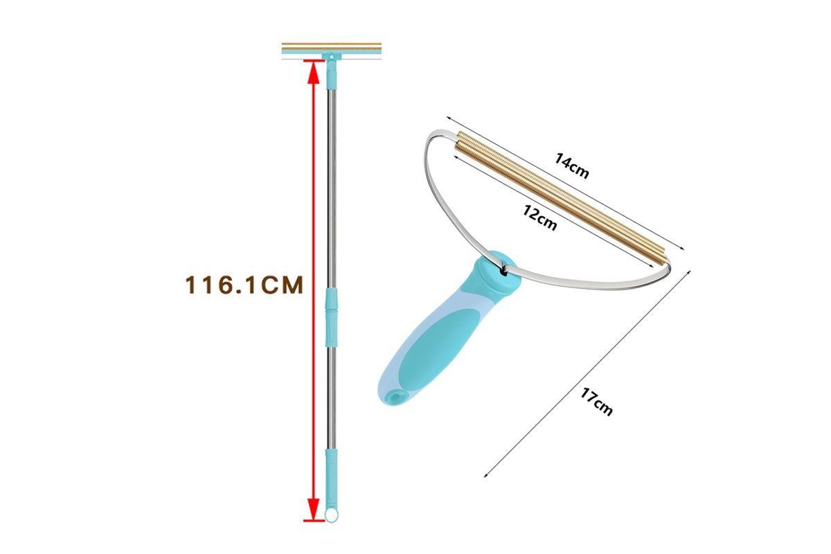 Carpet Rake for Pet Hair Removal Rotating Carpet Rake Scraper - view 3