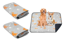 2Pcs Washable Pet Dog Training Pee Pad Reusable Absorbent Cushion Pet Pee Mat-Light Gray S