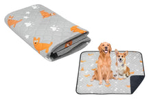 2Pcs Washable Pet Dog Training Pee Pad Reusable Absorbent Cushion Pet Pee Mat-Light Gray S - view 2