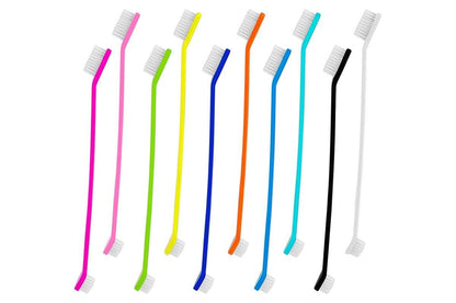 10 Pcs Pet Toothbrush Dual-End Long Handle for Dogs Cats - view 3