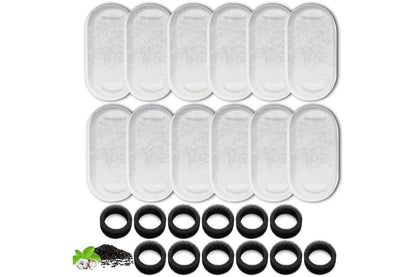 12 Sets Carbon Filters Water Fountain Replacement for Pet Dog Cat Water Drinking - view 3