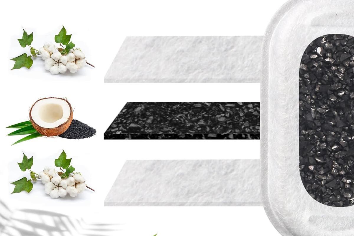 12 Sets Carbon Filters Water Fountain Replacement for Pet Dog Cat Water Drinking - view 4