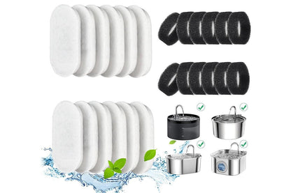 12 Sets Carbon Filters Water Fountain Replacement for Pet Dog Cat Water Drinking - view 5