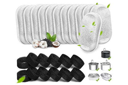 12 Sets Carbon Filters Water Fountain Replacement for Pet Dog Cat Water Drinking - view 9