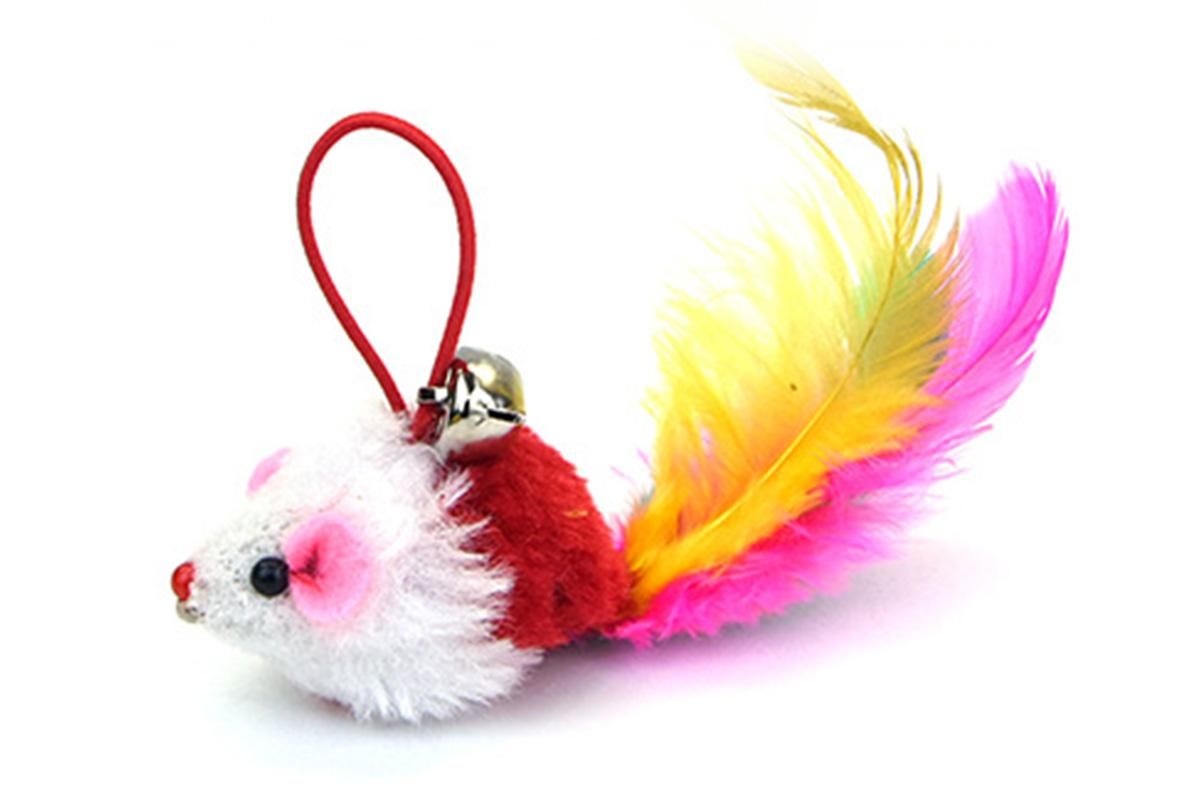 20Pcs Interactive Cat Wand Toys with Feather Replacements for Cats Play and Exercise - view 3