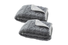 2pcs Pet Blanket for Couch Protection Water Resistance Cats Dogs Blanket for Furniture Protector-Grey S - view 2