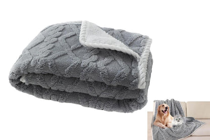 2pcs Pet Blanket for Couch Protection Water Resistance Cats Dogs Blanket for Furniture Protector-Grey S - view 3