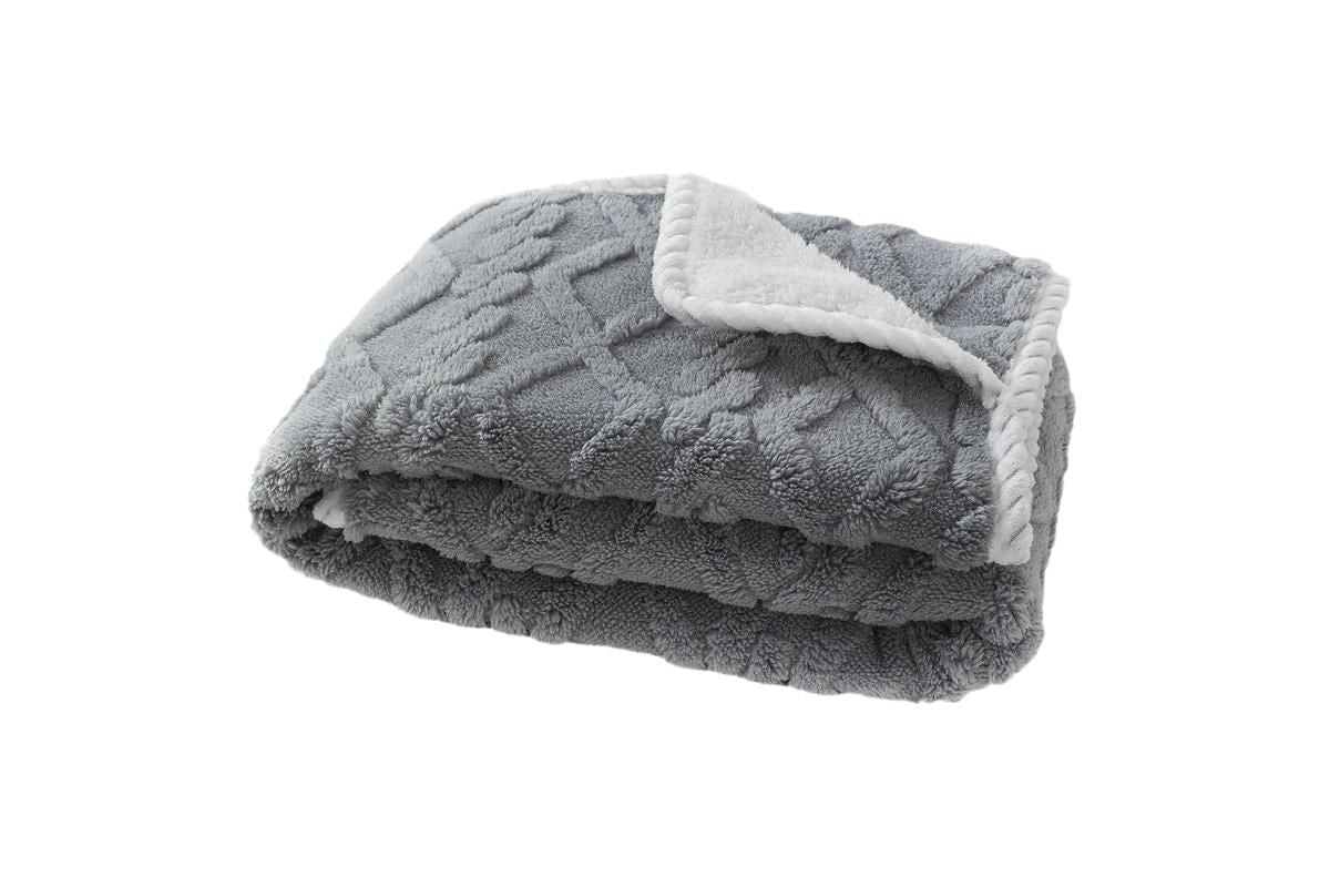 2pcs Pet Blanket for Couch Protection Water Resistance Cats Dogs Blanket for Furniture Protector-Grey S - view 4