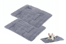 2Pcs Pet Blanket Self-Heating Bed Pad Cat Dog Self-Warming Cushion-Grey S