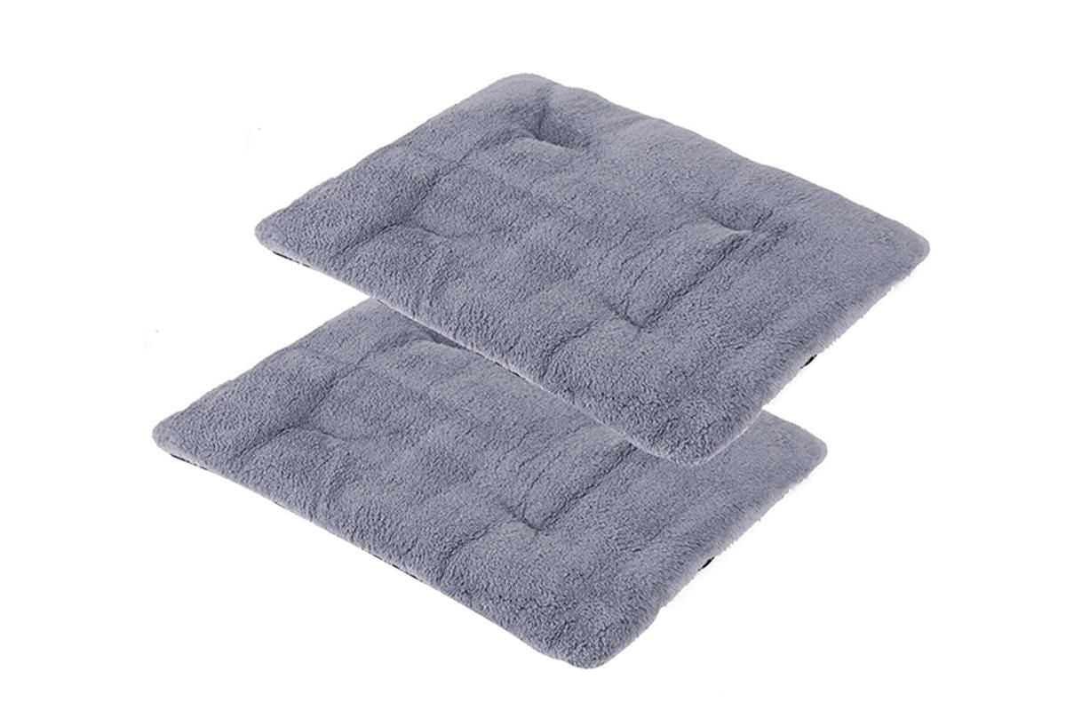 2Pcs Pet Blanket Self-Heating Bed Pad Cat Dog Self-Warming Cushion-Grey S - view 4
