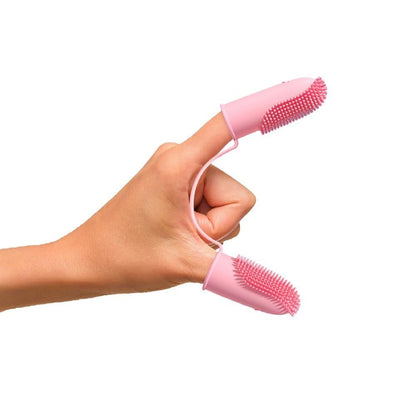 3Pcs Dog Toothbrush Double Finger Silicone Tooth Brushing Kit for Pet Dental Care - view 7