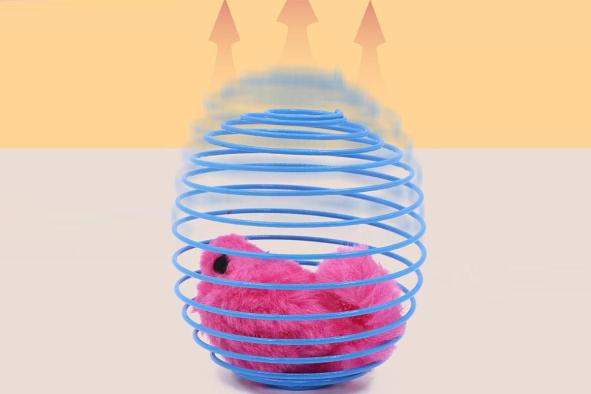 5Pcs Cat Spring Balls Toys Stretchable Rolling Balls Cat Spring Toys for Kitten - view 4