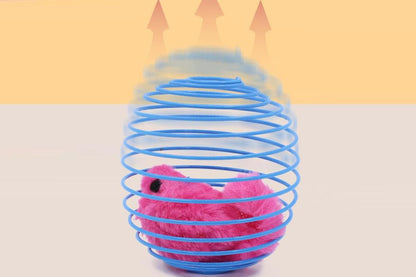 5Pcs Cat Spring Balls Toys Stretchable Rolling Balls Cat Spring Toys for Kitten - view 4