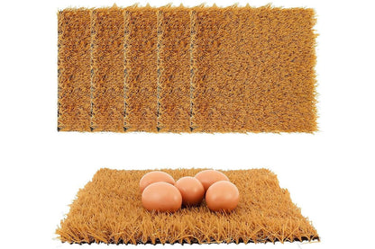 6Pcs Chicken Nesting Pads Artificial Grass Rug Carpet Washable Chicken Coop Bedding - view 3