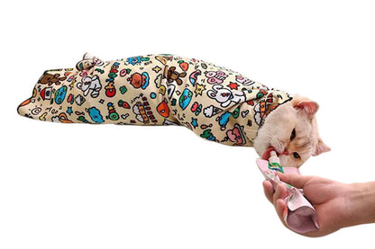 Cat Grooming Wrap For Nail Clipping Scratch Escape Calming Multifunctional Pet Tool M - view 7