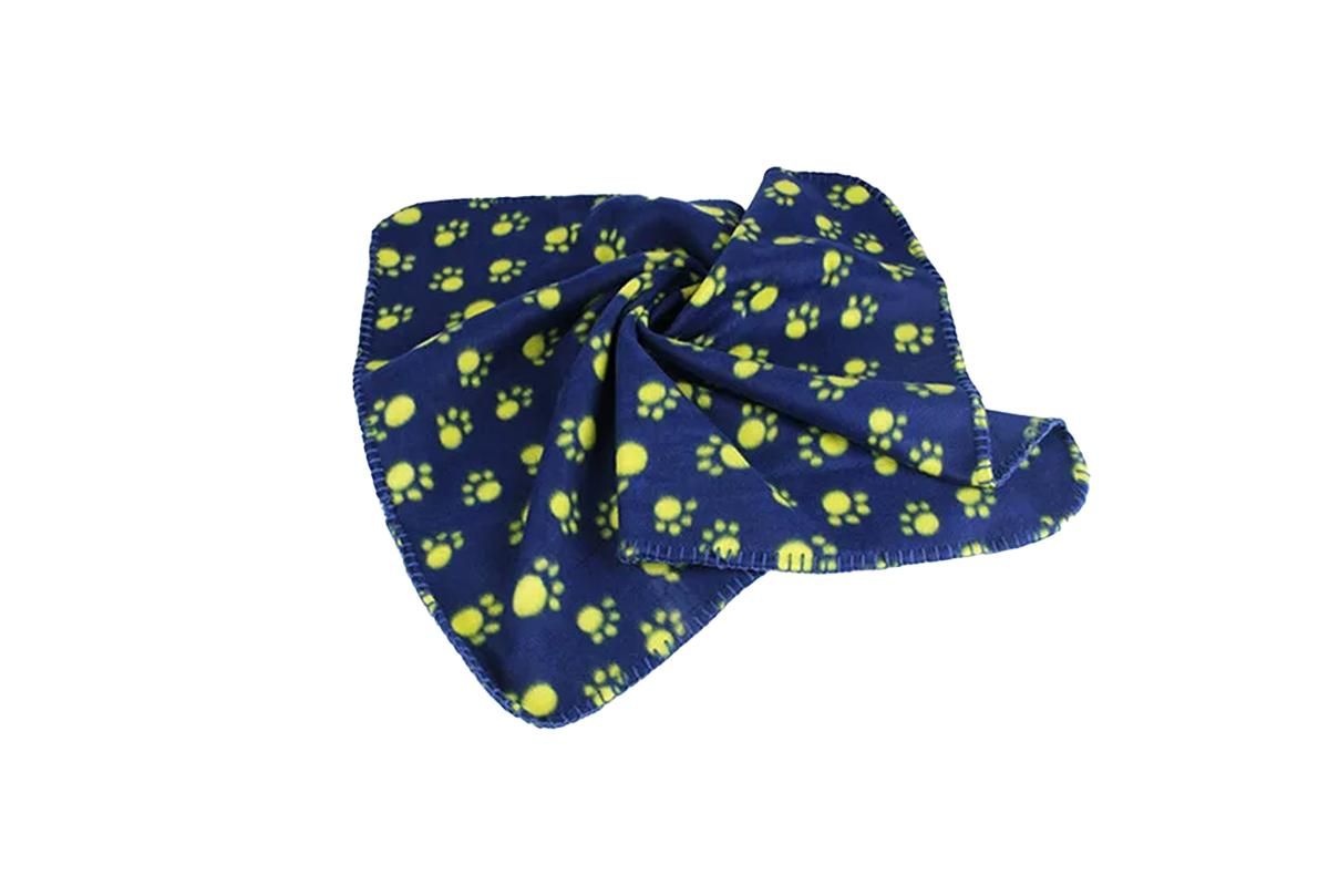 Cosy soft Pet Dog Cat Puppy Fleece Blankets Puppy Bed Travel Basket Car Bedding-Blue - view 3