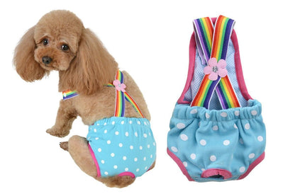 Cute Harness Female Dog Sanitary Pants Reusable Menstrual Diaper-Pink XL - view 7