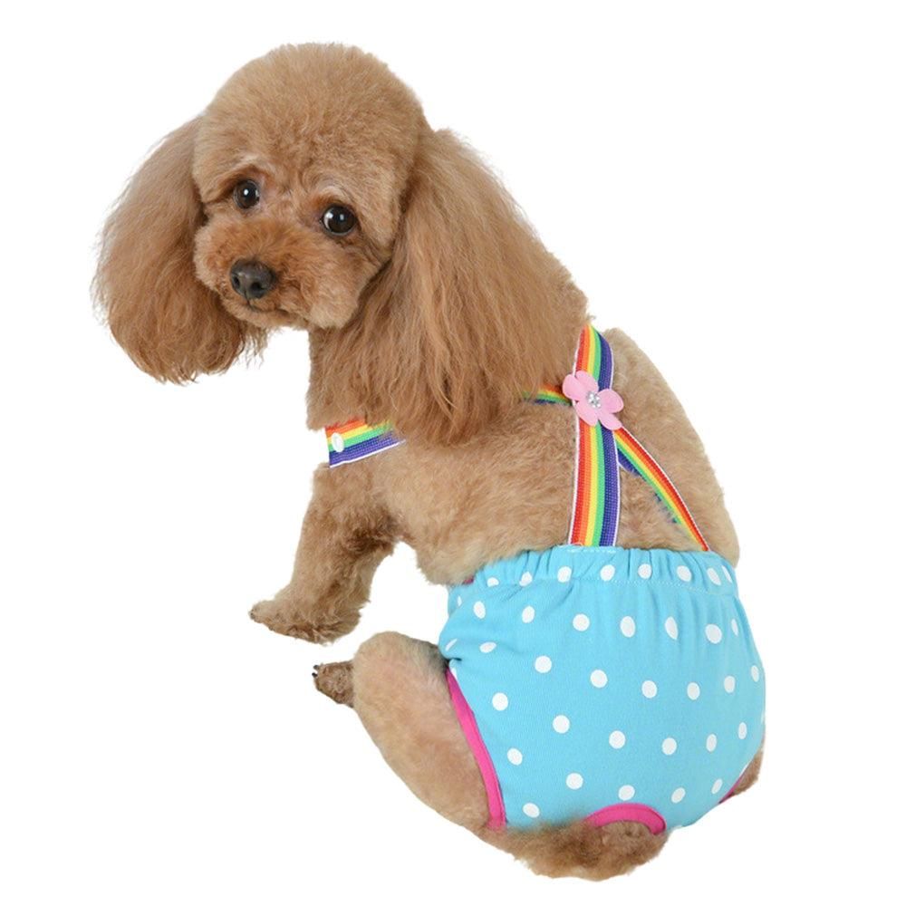 Cute Harness Female Dog Sanitary Pants Reusable Menstrual Diaper-Pink XL - view 8