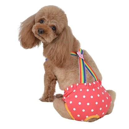 Cute Harness Female Dog Sanitary Pants Reusable Menstrual Diaper-Pink XL - view 10