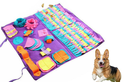 Dog Pet Nose Training Sniffing Pad Toys Blanket Game Feeding Cushion Snuffle Mat - view 6