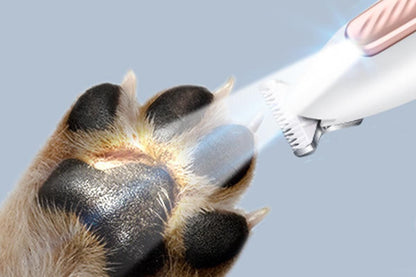 Dog Paw Trimmer with LED Light Low Noise Dog Grooming Clippers for Paws Eyes Ear - view 3