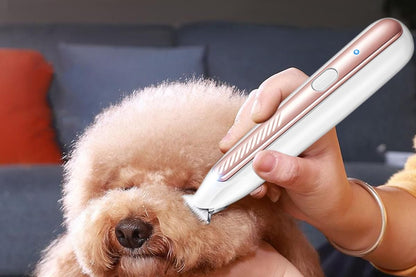 Dog Paw Trimmer with LED Light Low Noise Dog Grooming Clippers for Paws Eyes Ear - view 10